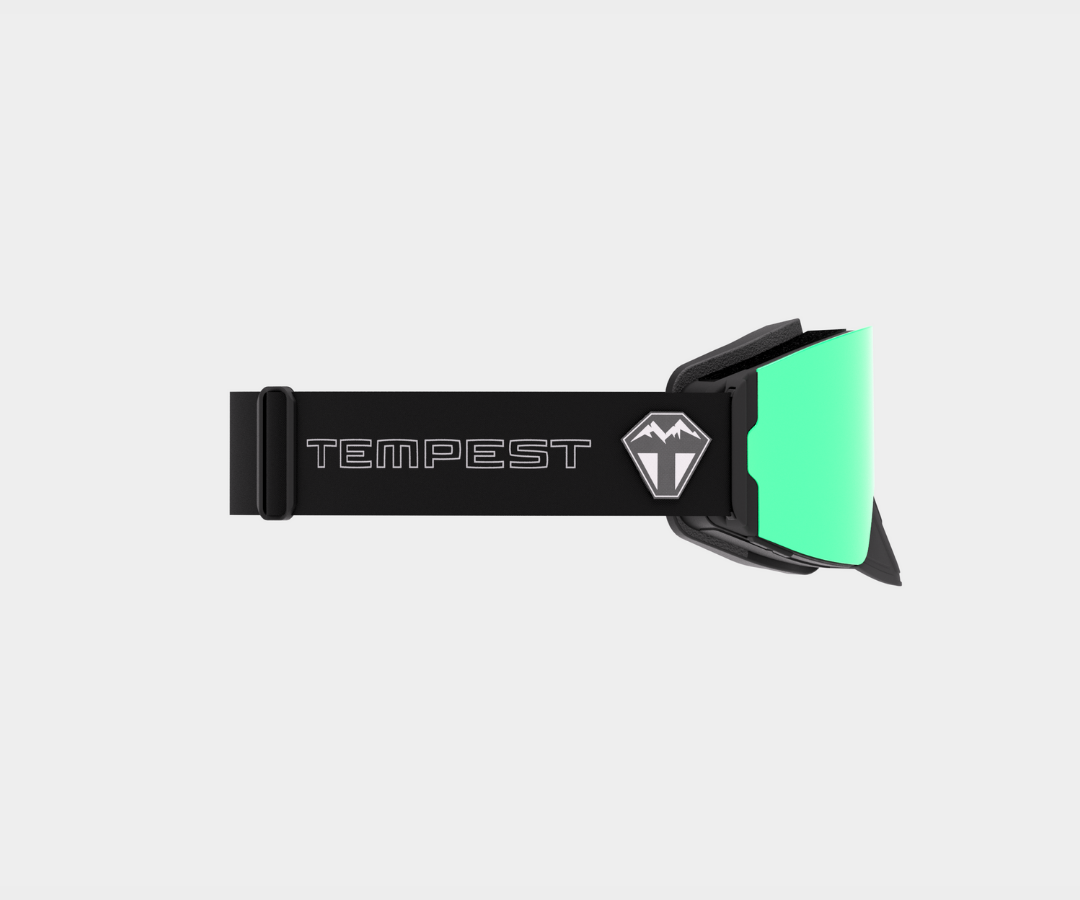 Snowmobile Infinity - Green Mirror, Blk/Gray Strap, Yellow Bonus Lens