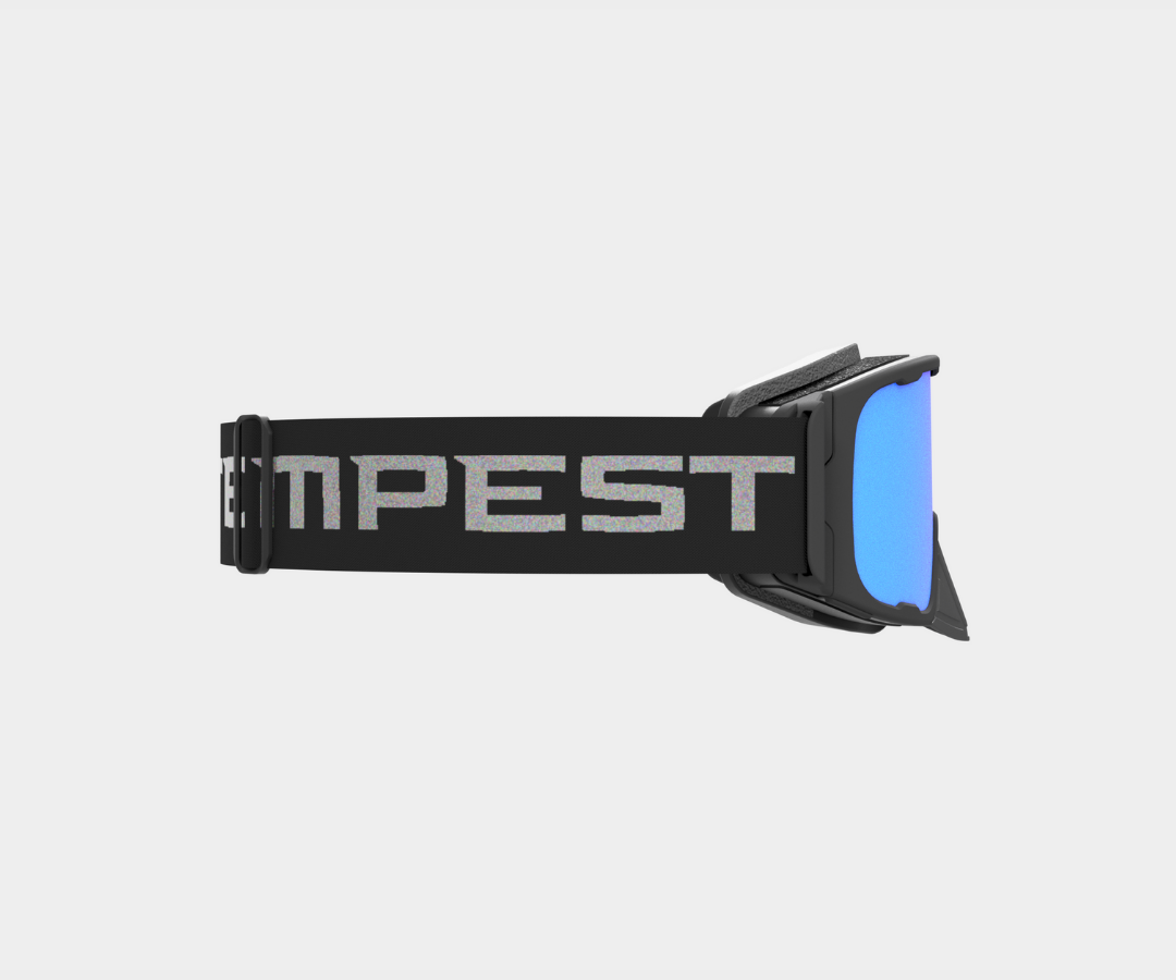 Snowmobile OG - Blue Mirror, Blk/Gray Strap