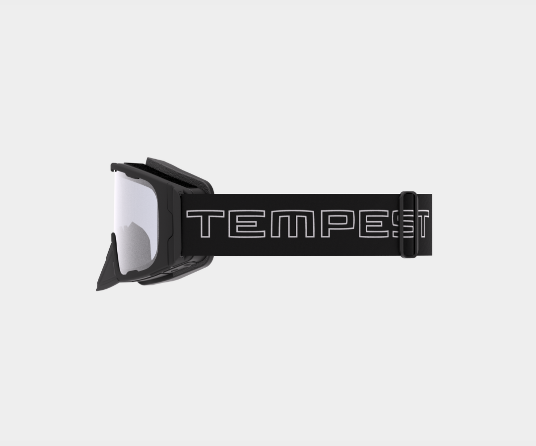 Snowmobile OG - Clear Lens, Blk/Gray Strap