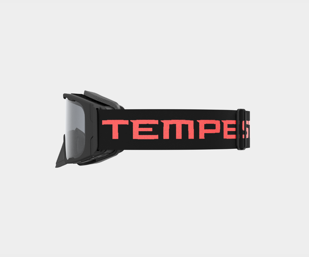 Snowmobile OG - Clear Lens, Blk/Red Strap