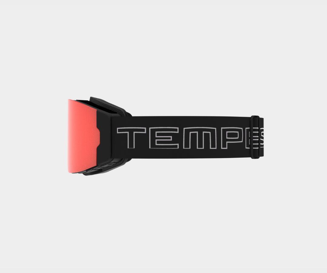Snowmobile Infinity - Red Mirror, Blk/Gray Strap, Rose Bonus Lens