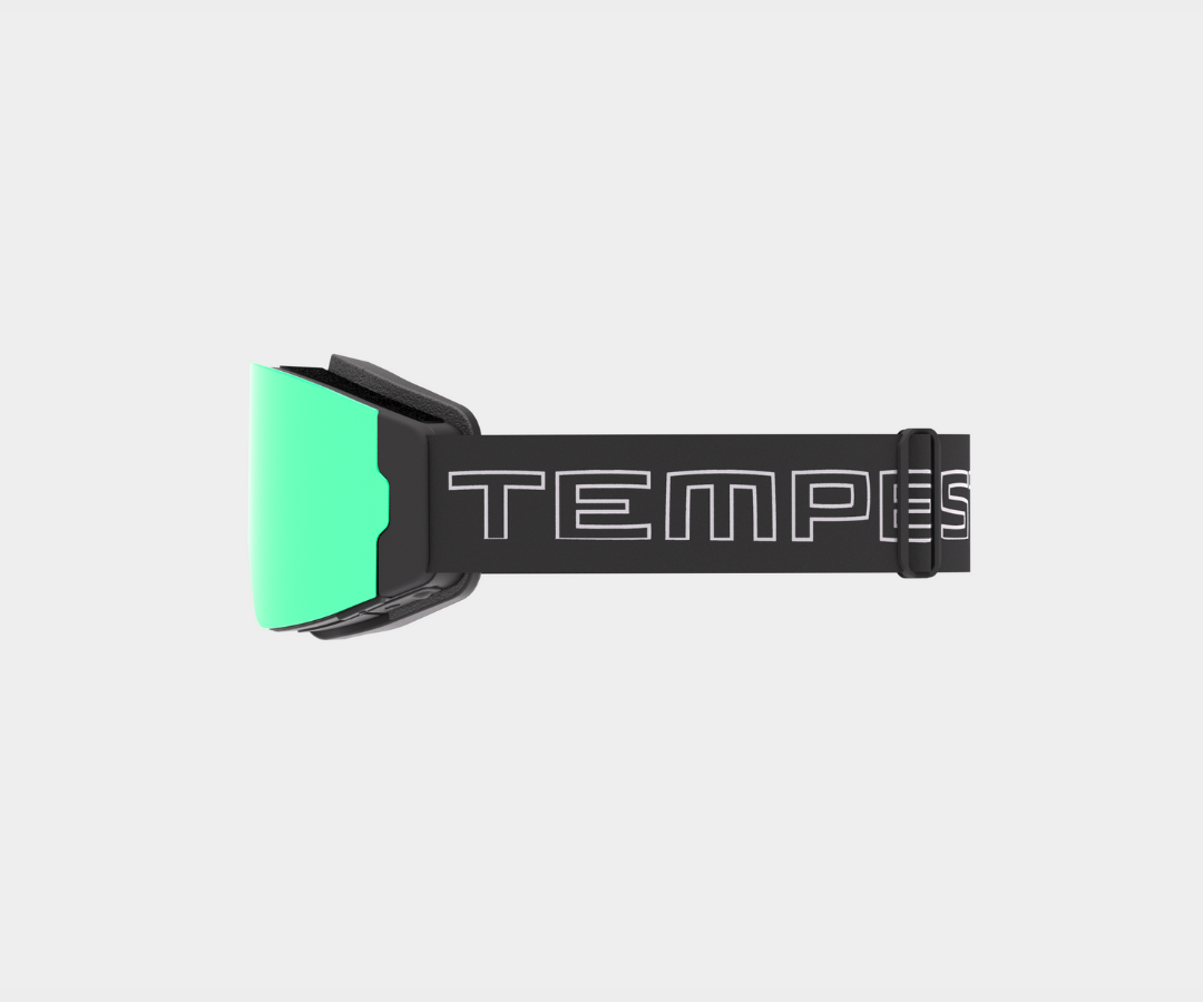 Snowmobile Infinity - Green Mirror, Blk/Gray Strap