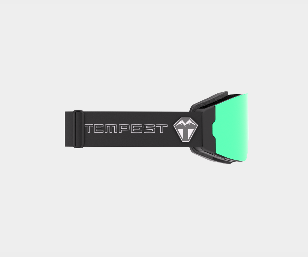 Snowmobile Infinity - Green Mirror, Blk/Gray Strap