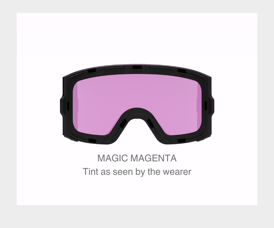 Ski - Magic Magenta Lens, Blk/Gray Strap