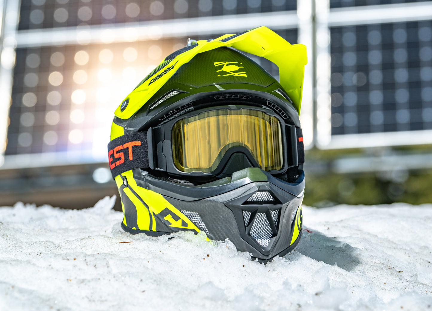 Snowmobile OG - Yellow Lens, Blk/Gray Strap