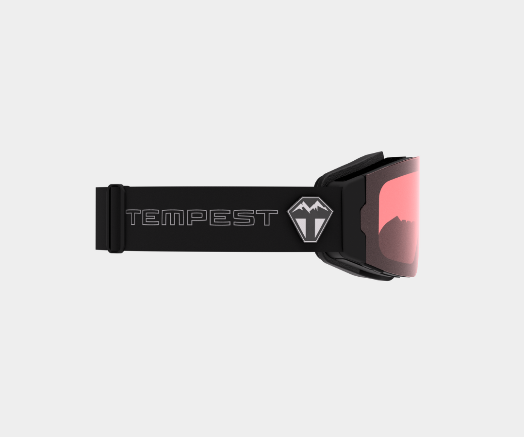 Ski - Rose Lens, Blk/Gray Strap