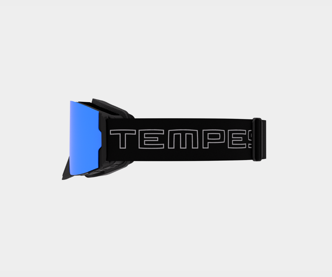 Snowmobile Infinity - Blue Mirror, Blk/Gray Strap, Rose and Clear Bonus Lenses