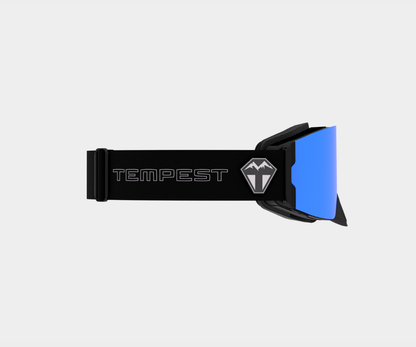 Snowmobile Infinity - Blue Mirror, Blk/Gray Strap, Yellow Bonus Lens