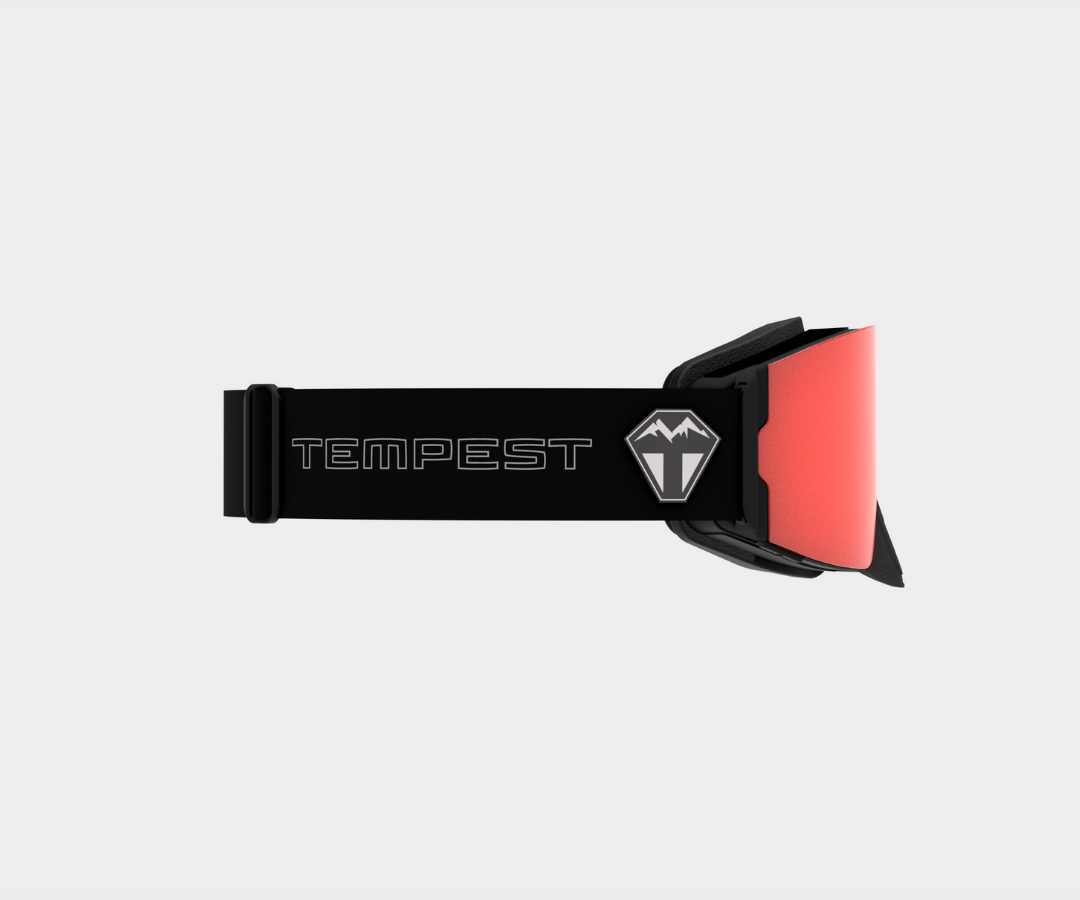 Snowmobile Infinity - Red Mirror, Blk/Gray Strap, Yellow, Clear Bonus Lenses