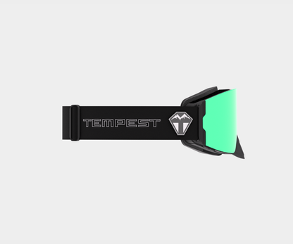 Snowmobile Infinity - Green Mirror, Blk/Gray Strap, Rose Bonus Lens