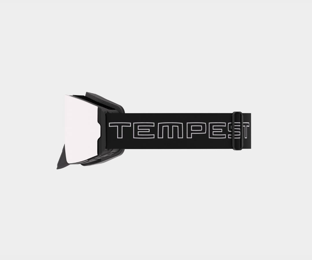 Snowmobile Infinity - Silver Mirror, Blk/Gray Strap,  Yellow and Clear Bonus Lenses