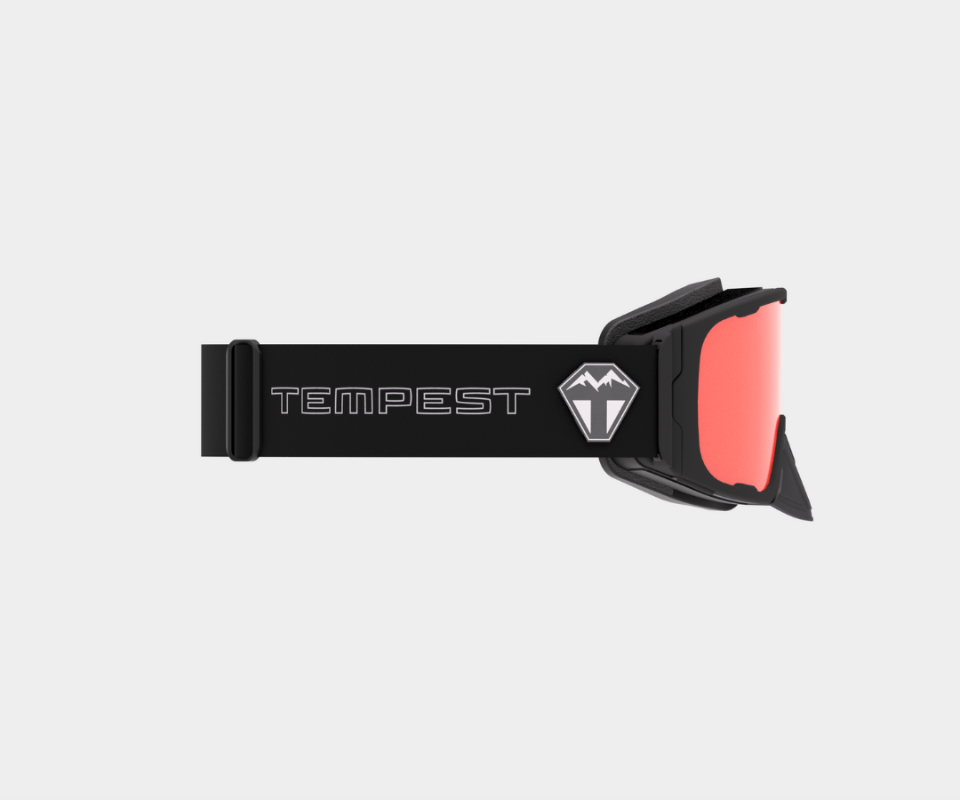 Snowmobile OG - Red Mirror, Blk/Gray Strap