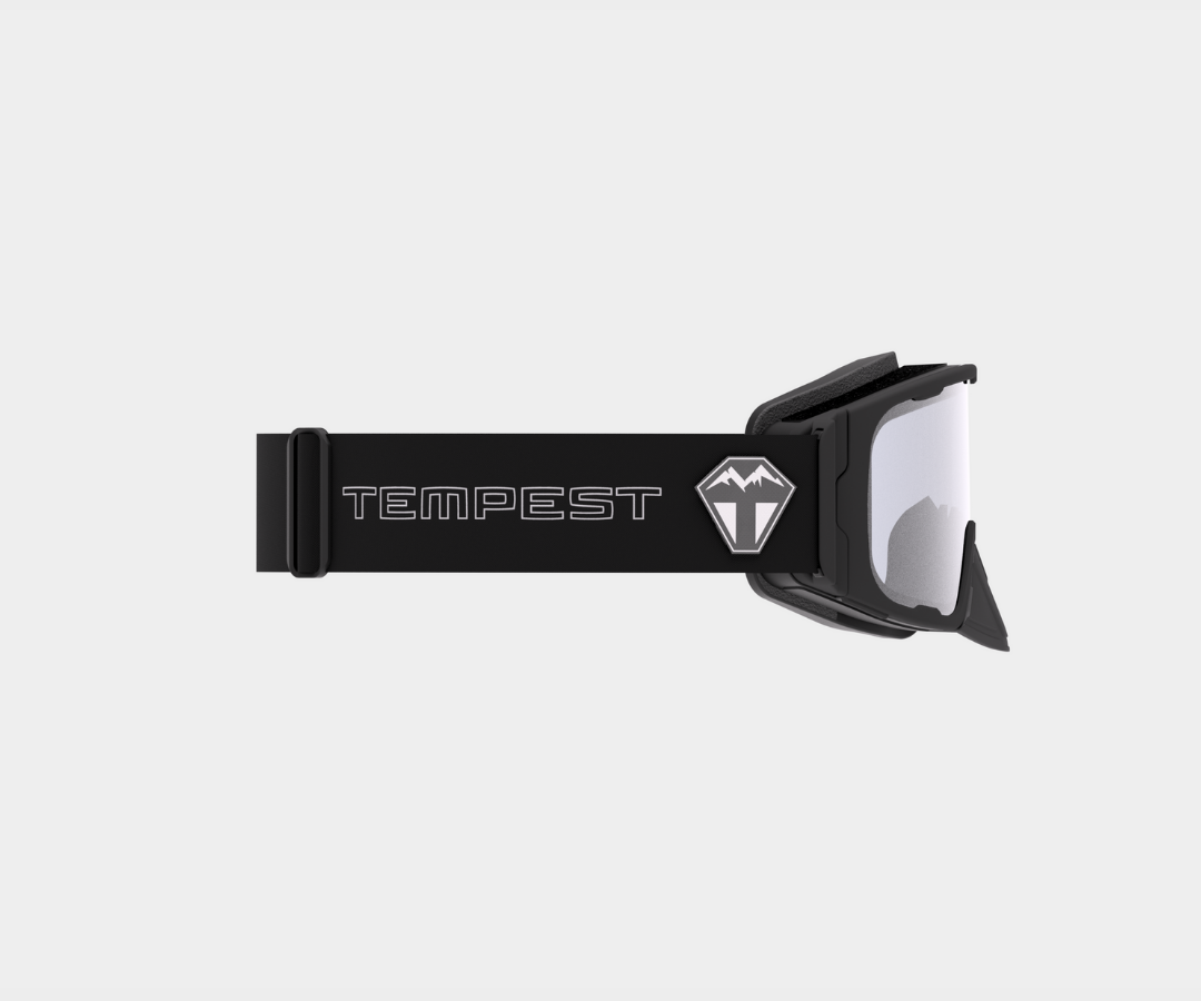 Snowmobile OG - Clear Lens, Blk/Gray Strap