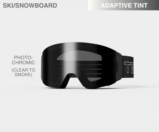 Ski - Photochromic(Clear to Smoke) Lens, Black/Gray Strap