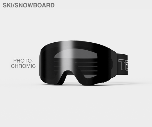 Ski - Photochromic(Clear to Smoke) Lens, Black/Gray Strap