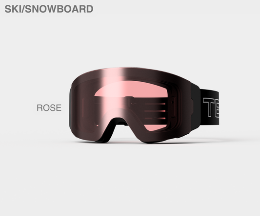 Ski - Rose Lens, Blk/Gray Strap