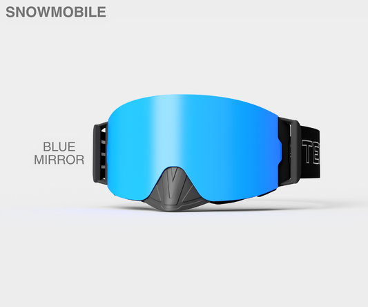 Snowmobile Infinity - Blue Mirror, Blk/Gray Strap