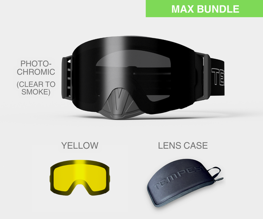 Snowmobile Infinity - Photochromic(Clear to Smoke), Blk/Gray Strap, Yellow Bonus Lens