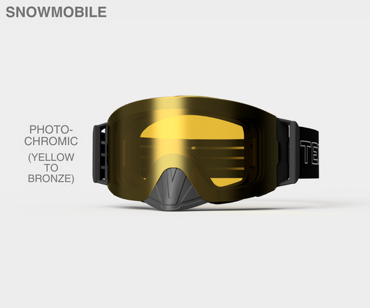 Snowmobile Infinity - Photochromic, Yellow to Bronze Lens, Blk/Gray Strap