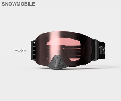 Snowmobile OG - Rose Lens, Blk/Gray Strap