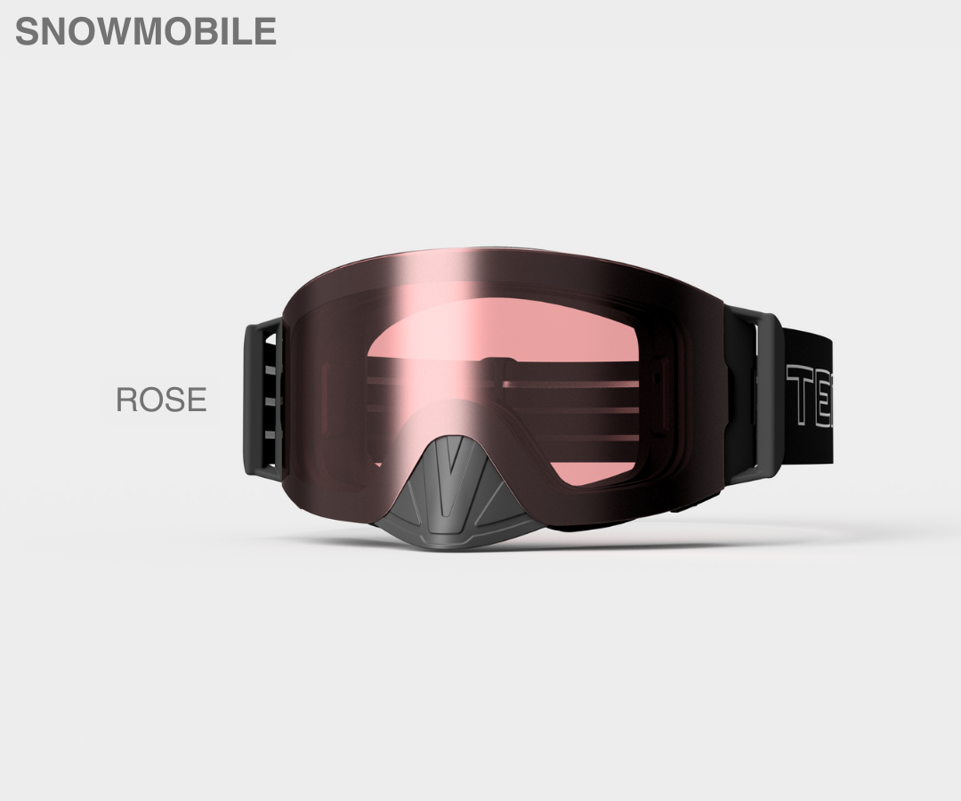 Snowmobile Infinity - Rose Lens, Blk/Gray Strap