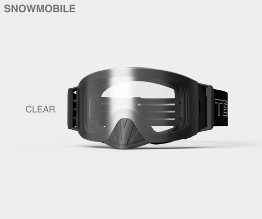 Snowmobile Infinity - Clear Lens, Blk/Gray Strap
