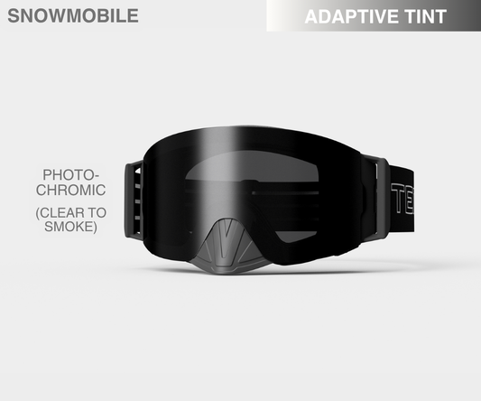 Snowmobile Infinity - Photochromic(Clear to Smoke) Lens, Blk/Gray Strap