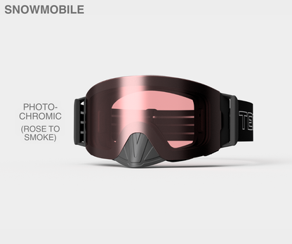 Snowmobile Infinity - Photochromic(Rose to Smoke) Lens, Blk/Gray Strap