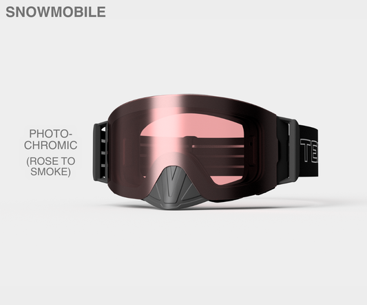 Snowmobile Infinity - Photochromic(Rose to Smoke) Lens, Blk/Gray Strap