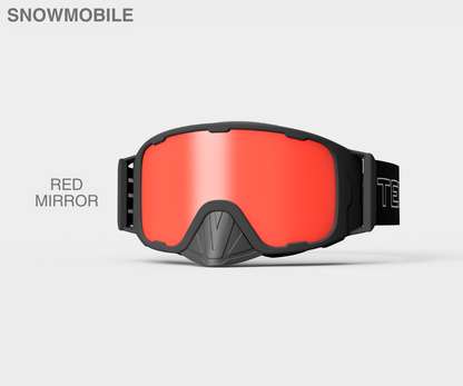 Snowmobile OG - Red Mirror, Blk/Gray Strap