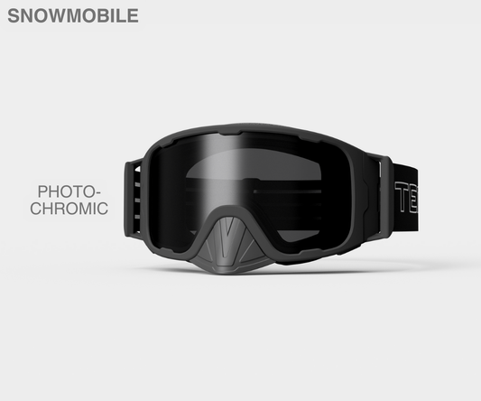 Snowmobile OG - Photochromic(Clear to Smoke) Lens, Blk/Gray Strap