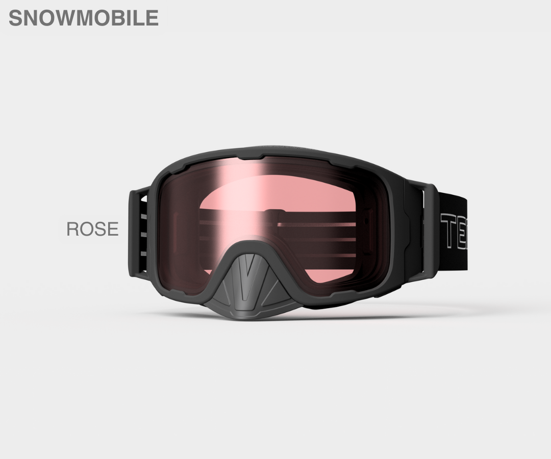 Snowmobile OG - Rose Lens, Blk/Gray Strap