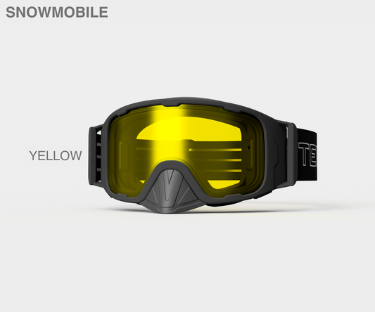 Snowmobile OG - Yellow Lens, Blk/Gray Strap