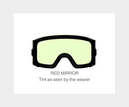 Ski - Red Mirror, Blk/Gray Strap