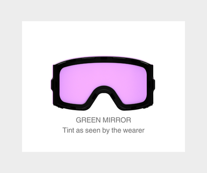 Ski - Green Mirror, Blk/Gray Strap