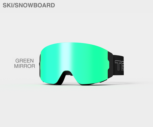 Ski - Green Mirror, Blk/Gray Strap