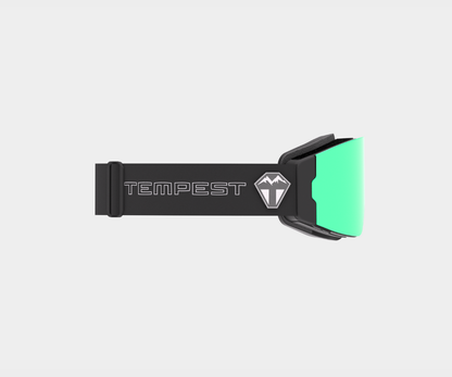 Snowmobile OG - Green Mirror, Blk/Gray Strap, Rose Bonus Lens