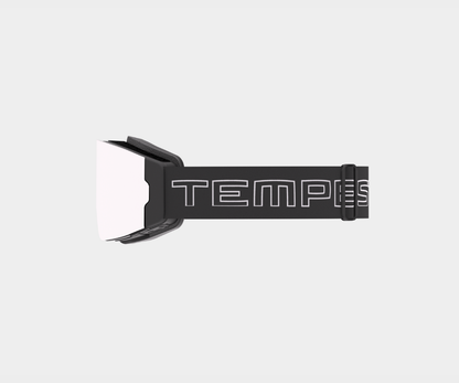 Ski - Silver Mirror, Blk/Red Strap, Rose Bonus Lens