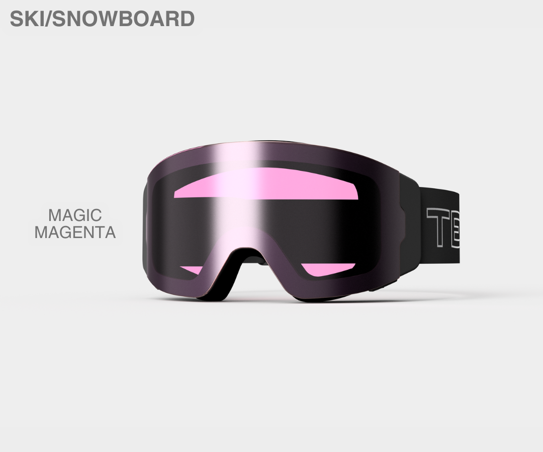 Ski - Magic Magenta Lens, Blk/Gray Strap