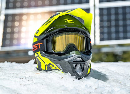 Snowmobile OG - Yellow Lens, Blk/Gray Strap