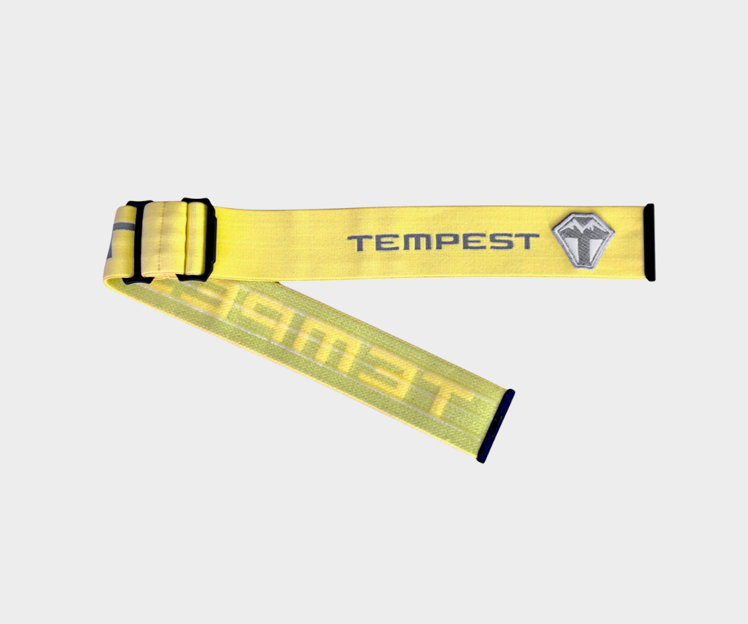 Strap - Yellow with Gray Lettering